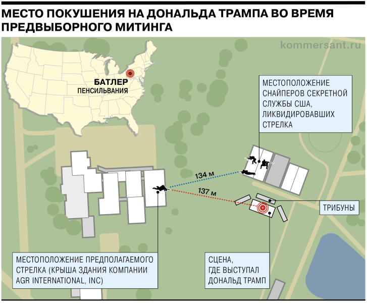WSJ: в автомобиле стрелявшего в Трампа обнаружили взрывные устройства