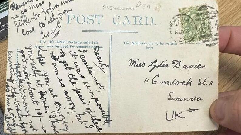 Почта в Уэльсе доставила открытку, отправленную 121 год назад